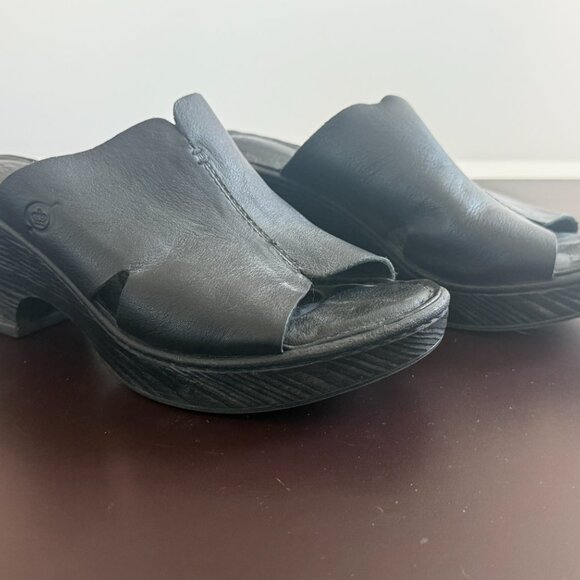 Jeffrey Campbell Black Leather Heeled Ankle Booties – Size 8.5 - Picture 7 of 7